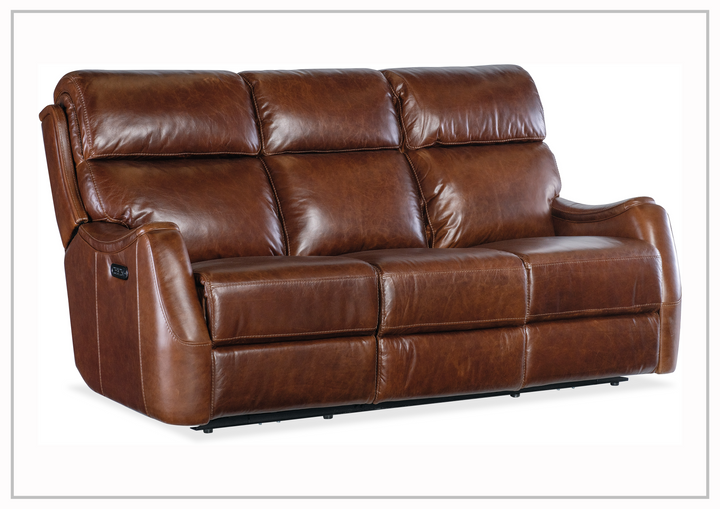 Hooker Furniture Harlan Zero Gravity Power Recliner Leather Sofa