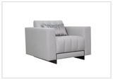 Klaussner Talento Tufted Accent Chair with Sleek Track Arms