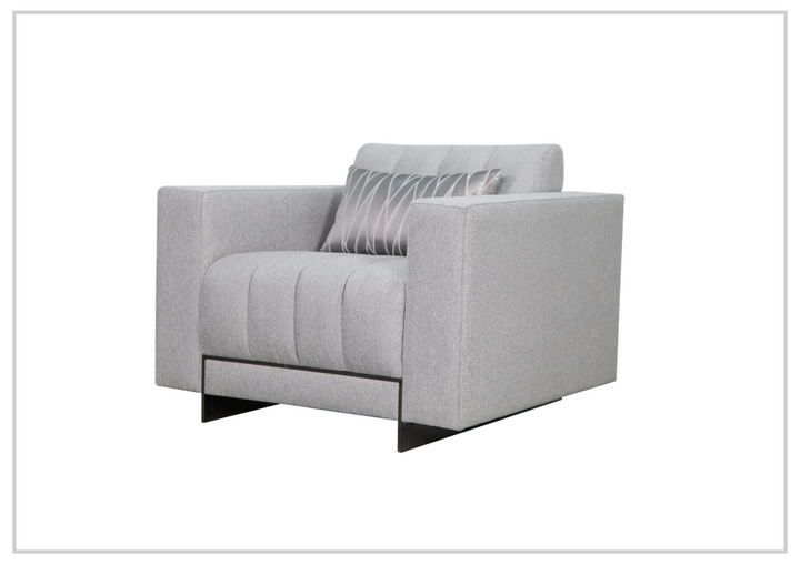 Klaussner Talento Tufted Accent Chair with Sleek Track Arms