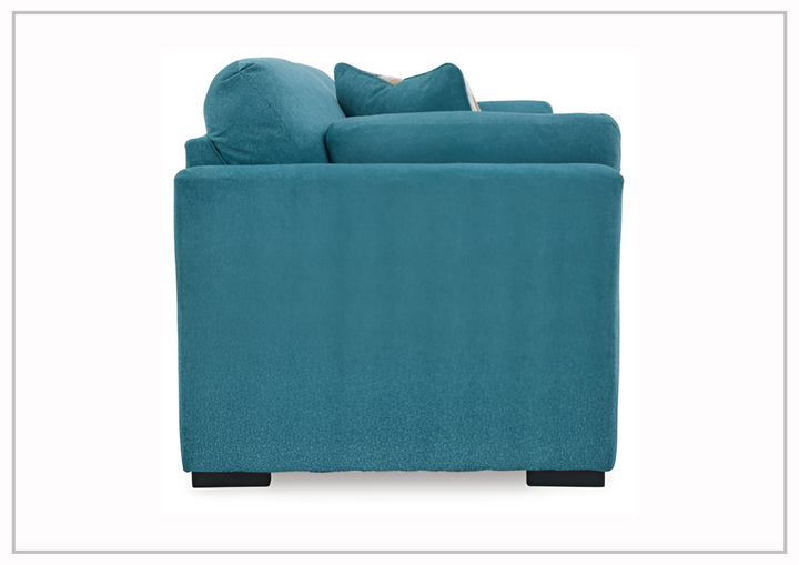 Gio Italia Valeria 3 Seater Fabric Sofa in sunflower and teal