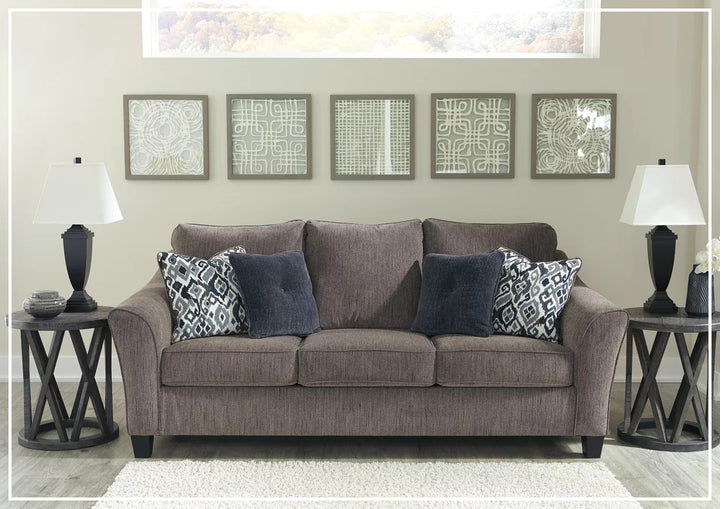 Namoli Sofa Sleeper in Slate-Sleeper Sofas-SOFABED